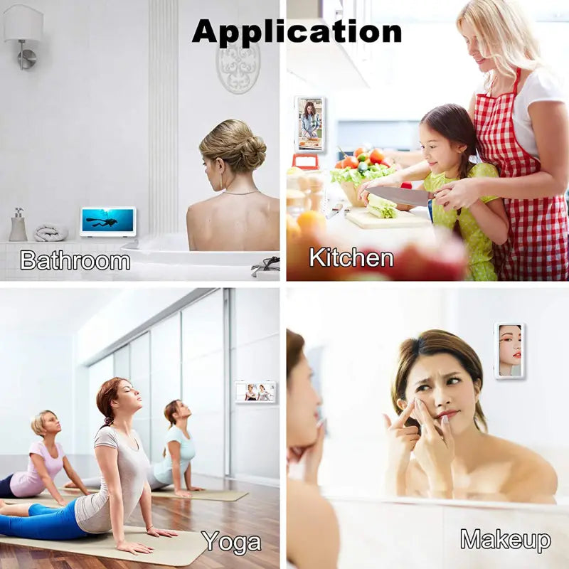 Waterproof Touch Screen Phone Holder for Shower Wall