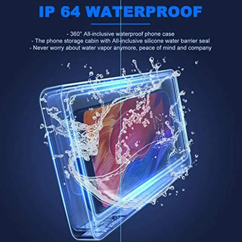 Waterproof Touch Screen Phone Holder for Shower Wall